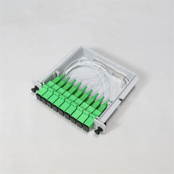 How to connect the fiber optic patch cord flange 