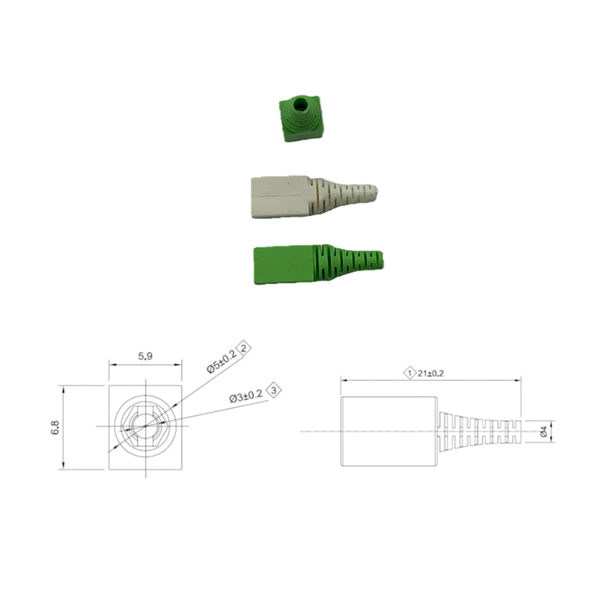 Fiber Optic Patch Cord Transparent Connector Connection Method