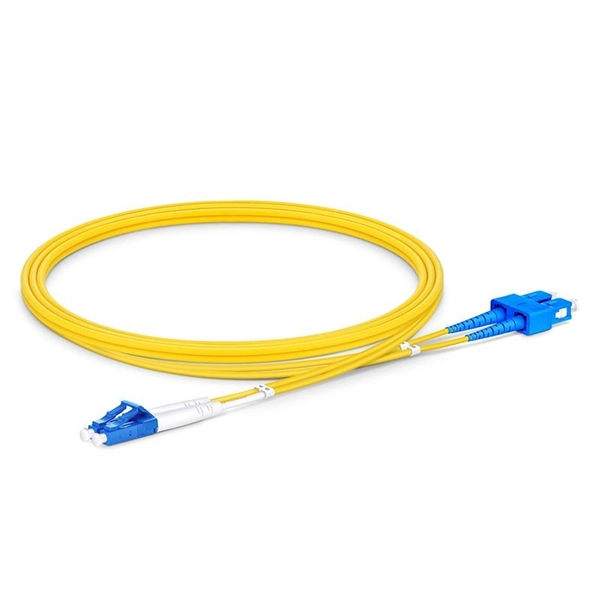 Fiber optic single-mode dual-core lc